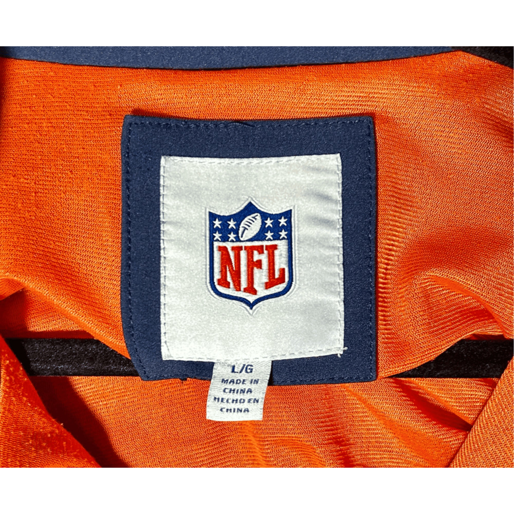 Denver Broncos NFL Full Zip Soft Shell Blue & Orange Embroidered Jacket Sz L - Picture 6 of 11